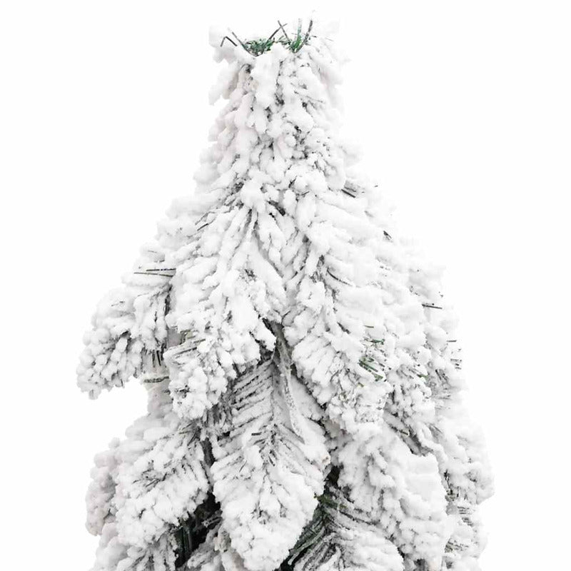 Vidaxl Árbol De Navidad Artificial Iluminado Con 60 Led Y Nieve 120 Cm_4