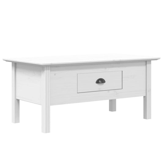 Mesa De Centro Bodo Madera Maciza De Pino Blanco 100x55x46 Cm_0