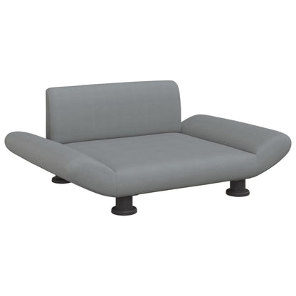Cama Para Perros De Tela Gris Claro 70x45x28 Cm / Vetonek_4