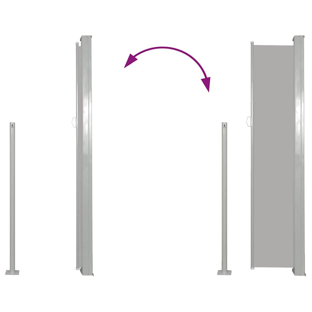 Vidaxl Toldo Lateral Retráctil 140x300 Cm Gris_4