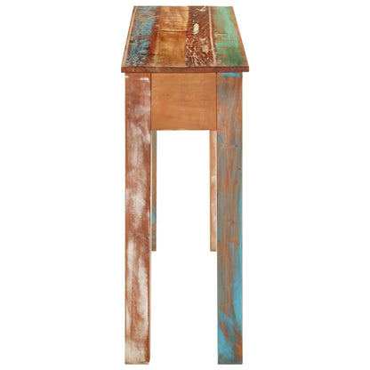 Mesa Consola Madera Maciza Reciclada 110x30x75 Cm_3