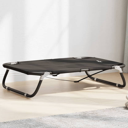 Cama Para Perros Plegable Tela Oxford Y Acero Gris Antracita / Vetonek_4