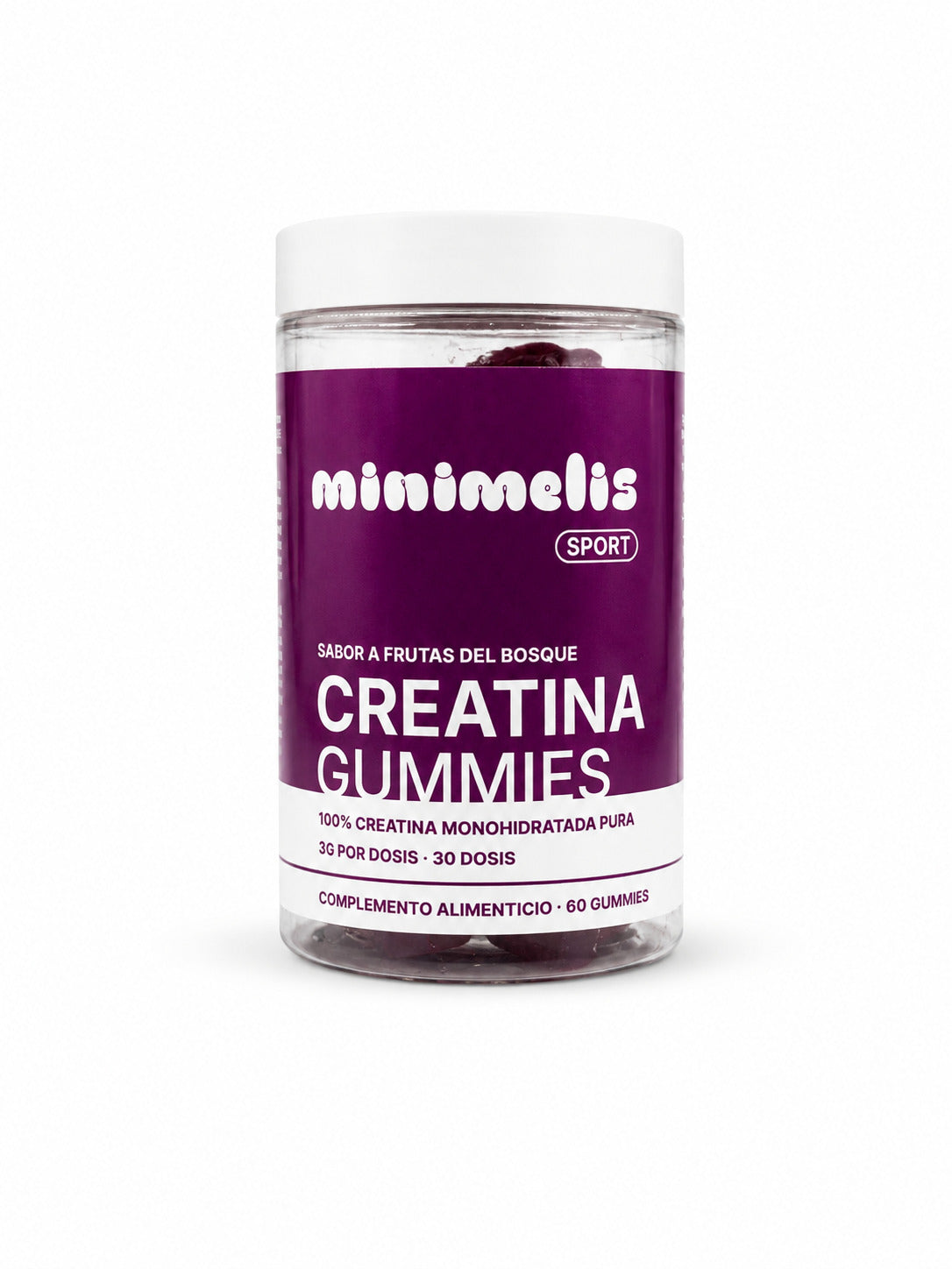 Gominolas De Creatina Sabor Frutos Del Bosque 60 Unidades 3g Por Dosis_0