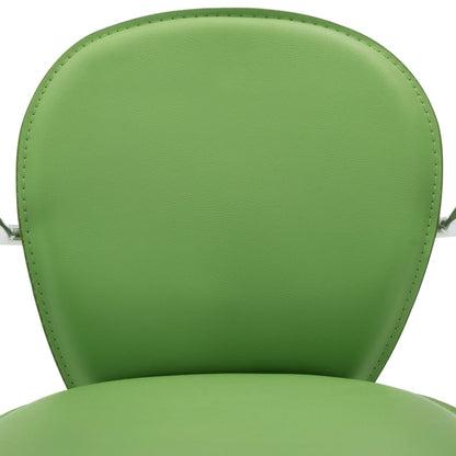Taburetes Cocina Con Reposabrazos 2 Uds Cuero Sintético Verde_5