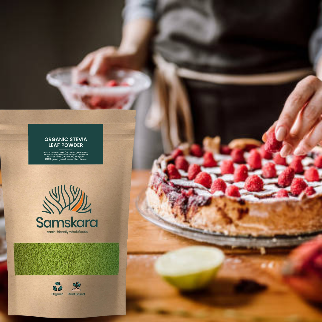 Stevia En Polvo Bio - 300g (3 X 100g Envases Retail) | Endulzante Natural Ecológico Vegano, Alternativa Al Azúcar_2