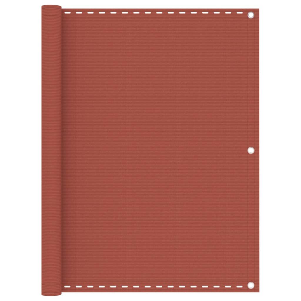 Vidaxl Toldo Para Balcón Hdpe Terracota 120x600 Cm_0