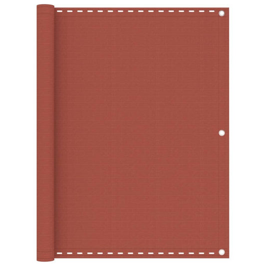 Vidaxl Toldo Para Balcón Hdpe Terracota 120x600 Cm_0