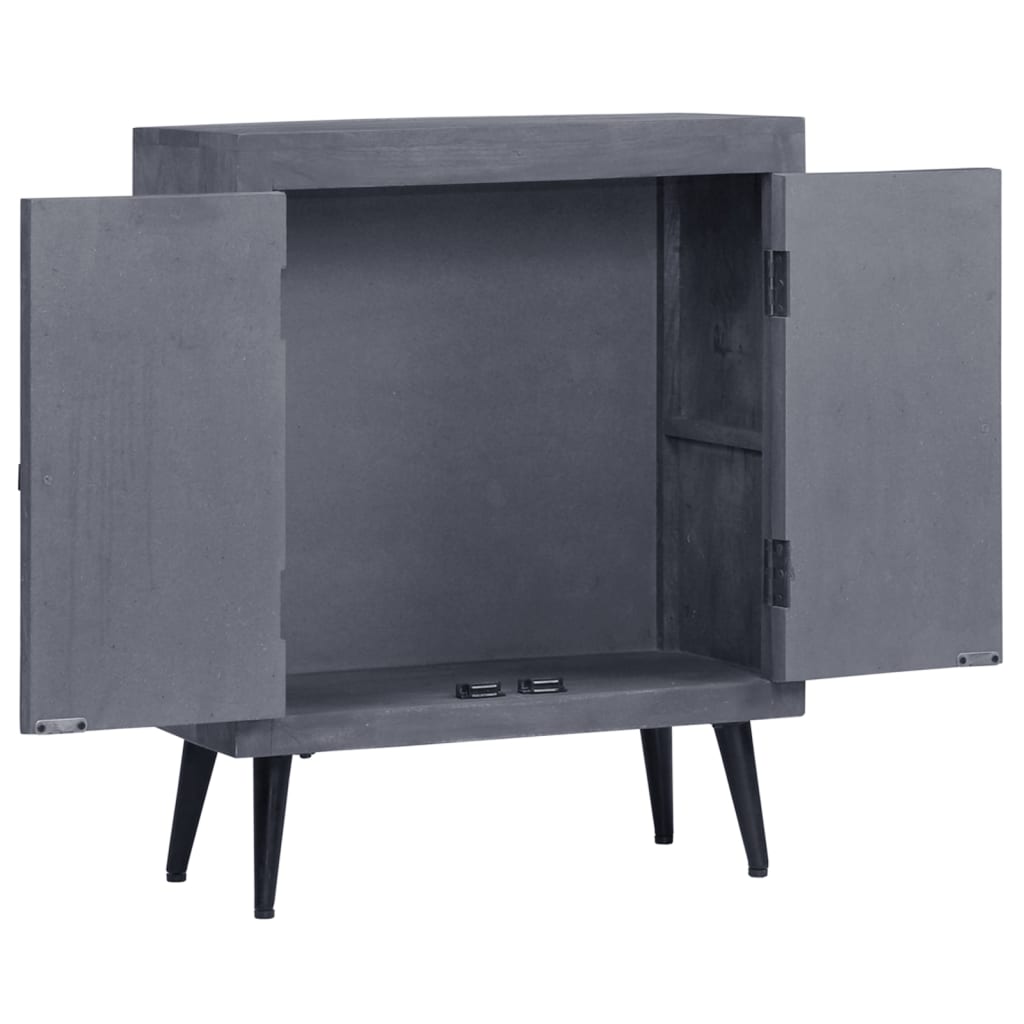 Aparador De Madera De Mango Maciza 60x30x76 Cm_1