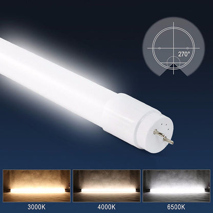 Tubo Led T8 Smd2835 Epistar Cristal - 18w - 120cm, Conexión Dos Laterales, Blanco Cálido_3