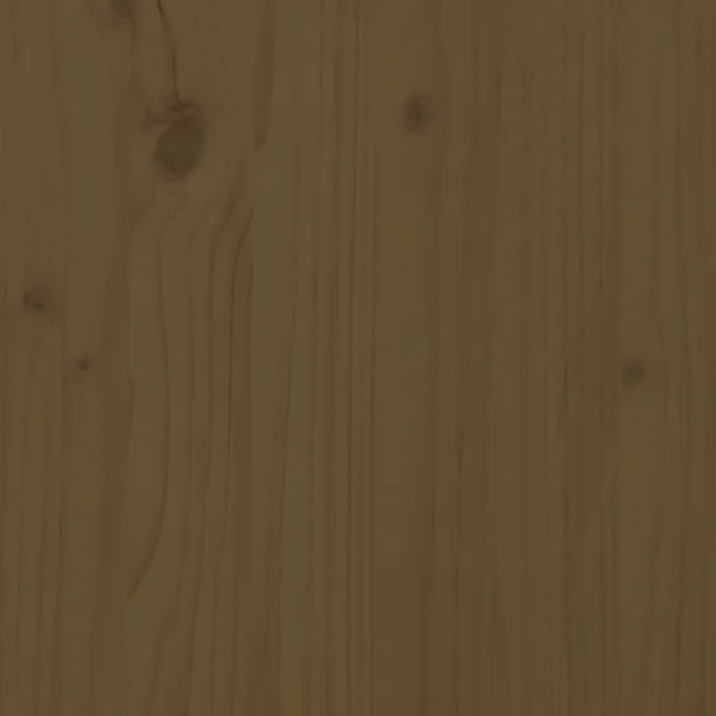 Banco Zapatero Madera Maciza De Pino Marrón Miel 70x38x45,5cm / Vetonek_5
