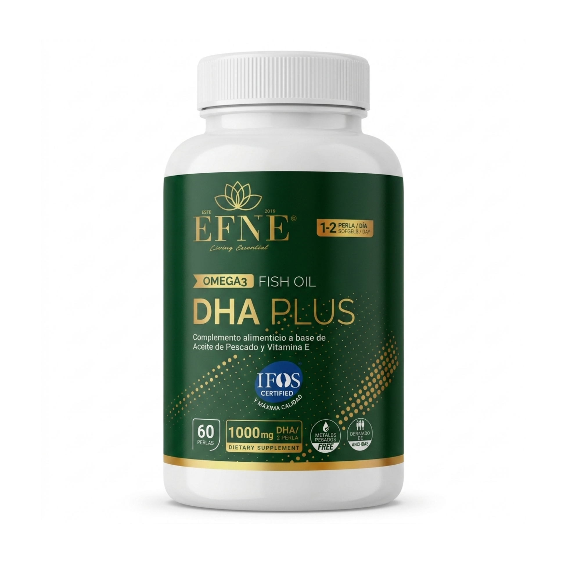 Omega 3 Dha Plus Efne (certificación Ifos™) – 60 Perlas | Forma De Triglicérido (tg)_0