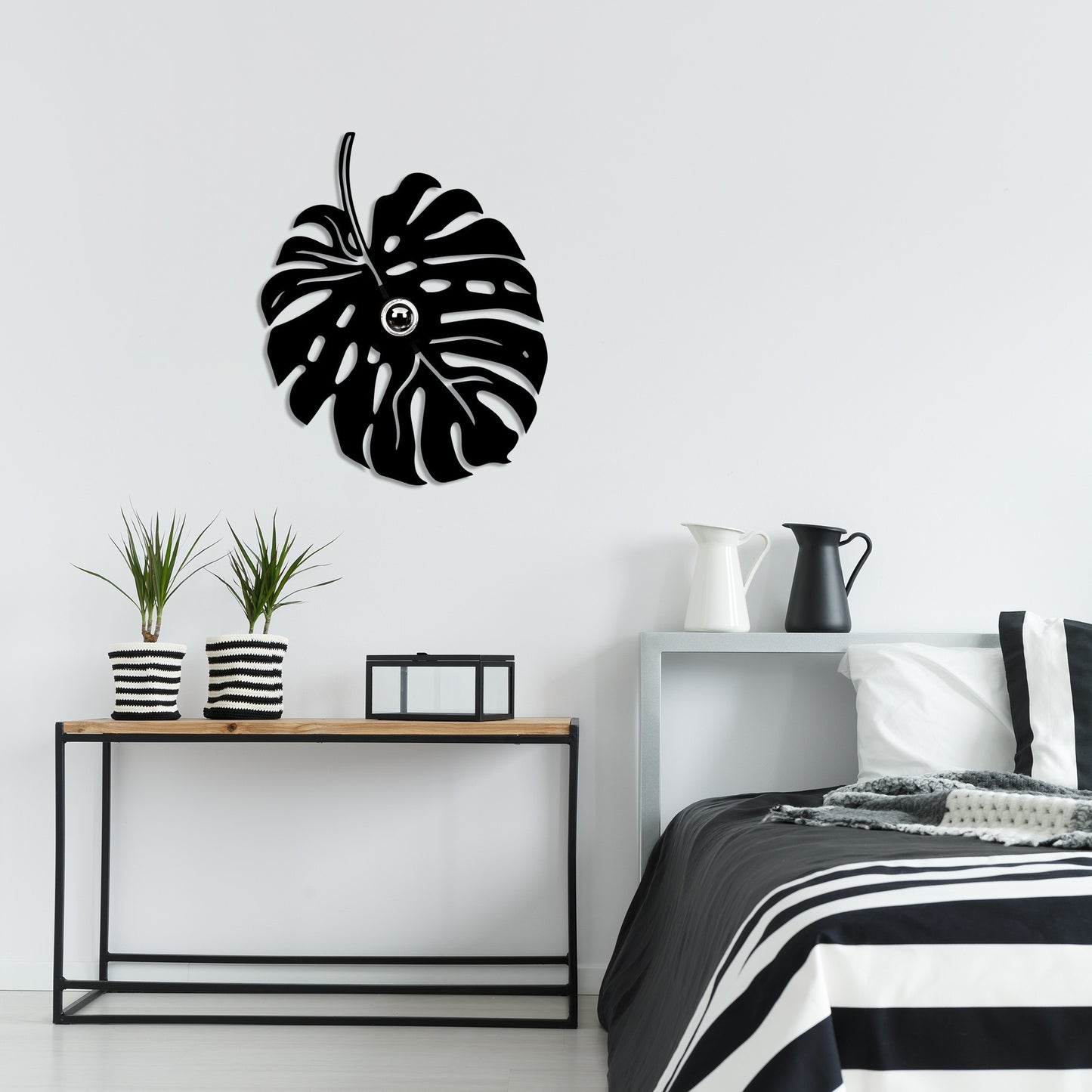 Aplique De Pared, Mdf , Negro, 45x12x55, Casquillo E 27 Max 100 W_5