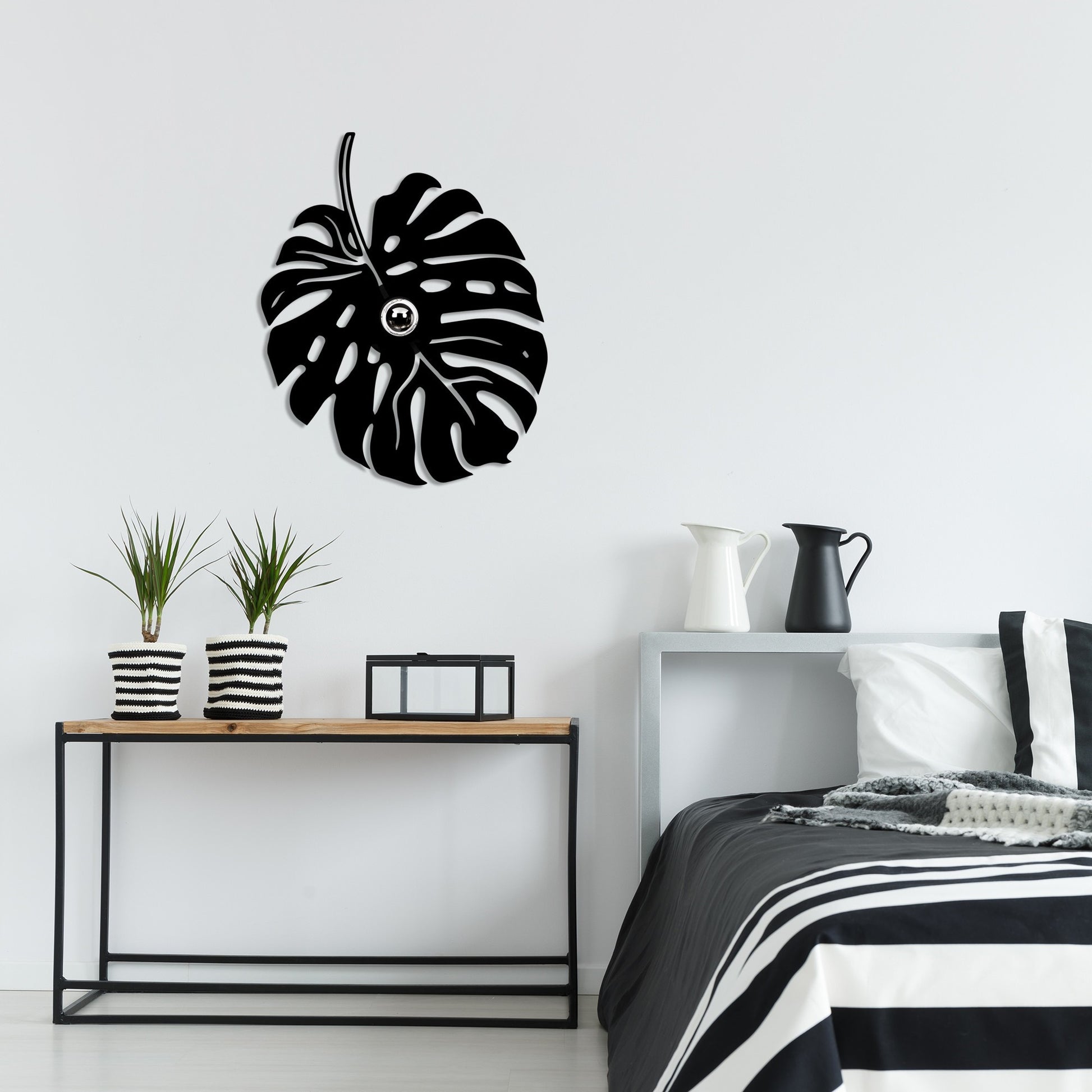 Aplique De Pared, Mdf , Negro, 45x12x55, Casquillo E 27 Max 100 W_5