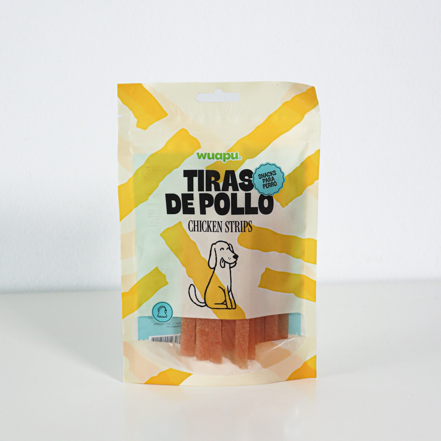 Snack Para Perro En Tiras De Pollo Desecado Wuapu 12x100gr_2
