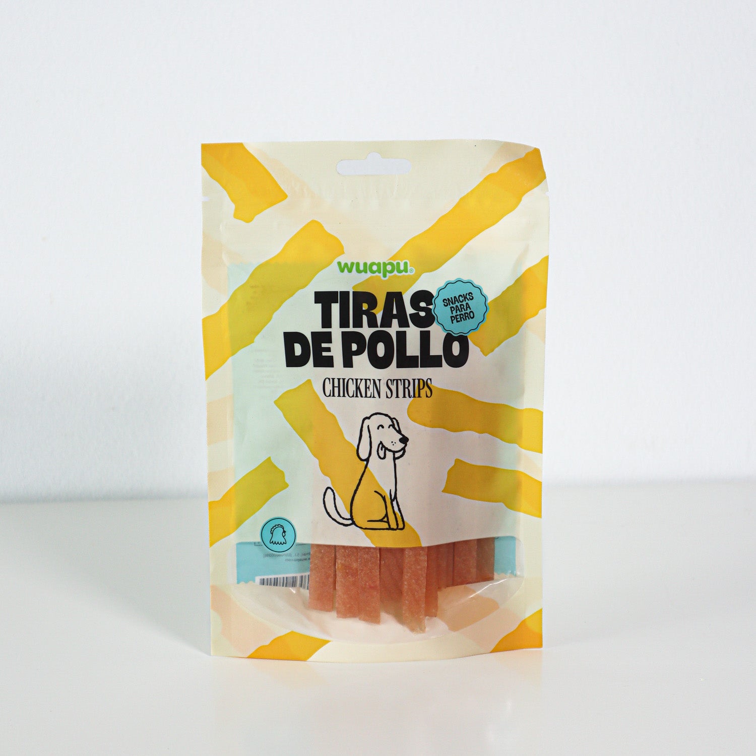Snack Para Perro En Tiras De Pollo Desecado Wuapu 12x100gr_2