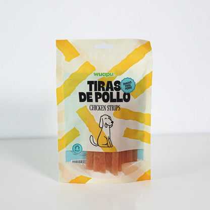 Snack Para Perro En Tiras De Pollo Desecado Wuapu 12x100gr_2