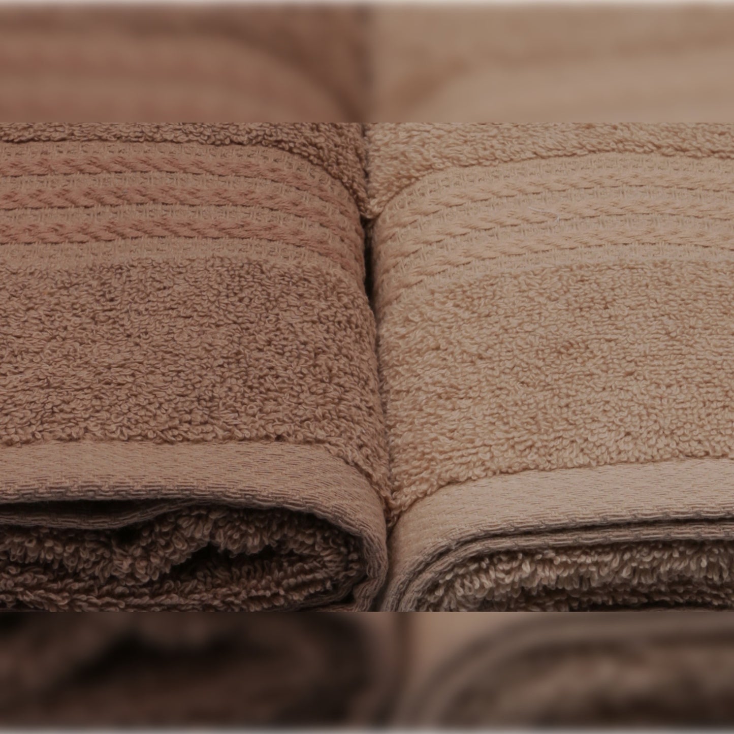 Juego De Toallas De Mano (4 Piezas) Crema, Beige Y Marrón