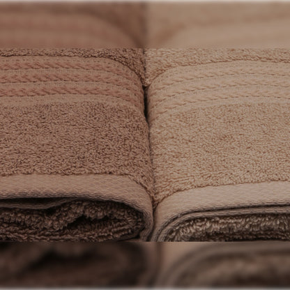 Juego De Toallas De Mano (4 Piezas) Crema, Beige Y Marrón