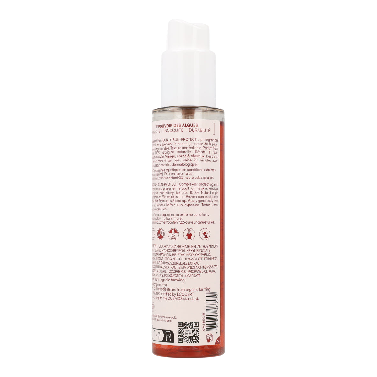 Invisible Sun Oil Spf50 Biarritz 125 Ml 