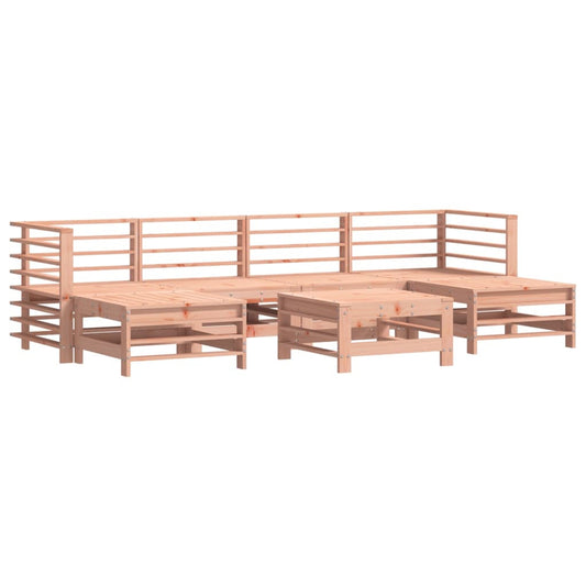 Vidaxl Juego De Muebles De Jardín 7 Pzas Madera Maciza Abeto Douglas_0