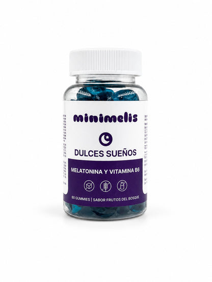 Gominolas Para Mejorar El Sueño Melatonina Sabor Frutos Del Bosque 60 Unidades 1,90 Mg Por Dosis_0