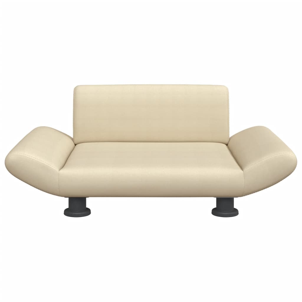 Cama Para Perros De Tela Crema 70x45x28 Cm / Vetonek_0