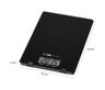 Báscula De Cocina Digital Extraplana, Medición 1gr, Hasta 5 Kg, Lcd, Función Tara, Vidrio Clatronic Kw 3626 Negro