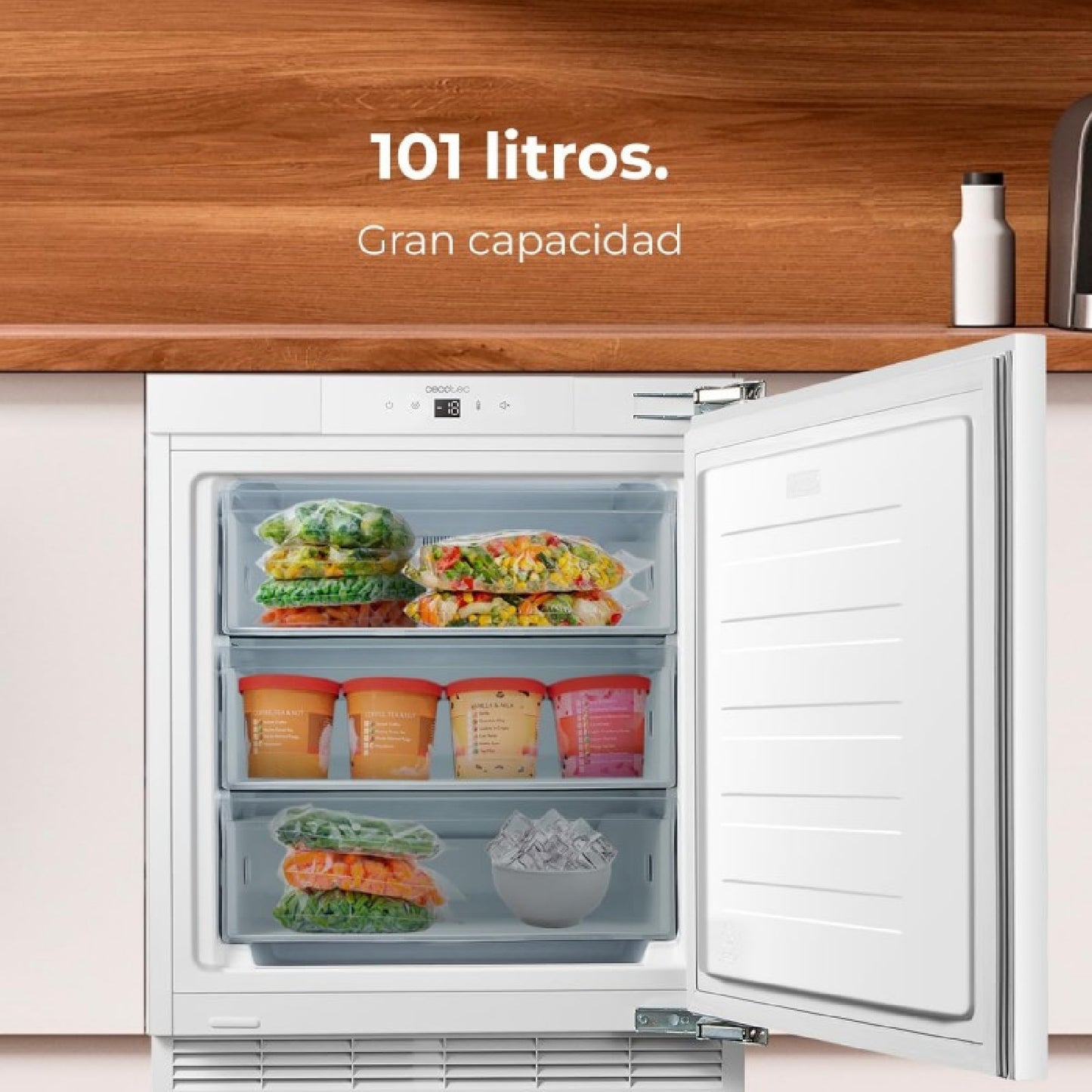 Cecotec Congelador Vertical Integrable Bolero Coolmarket Tf Bi 101 E_2