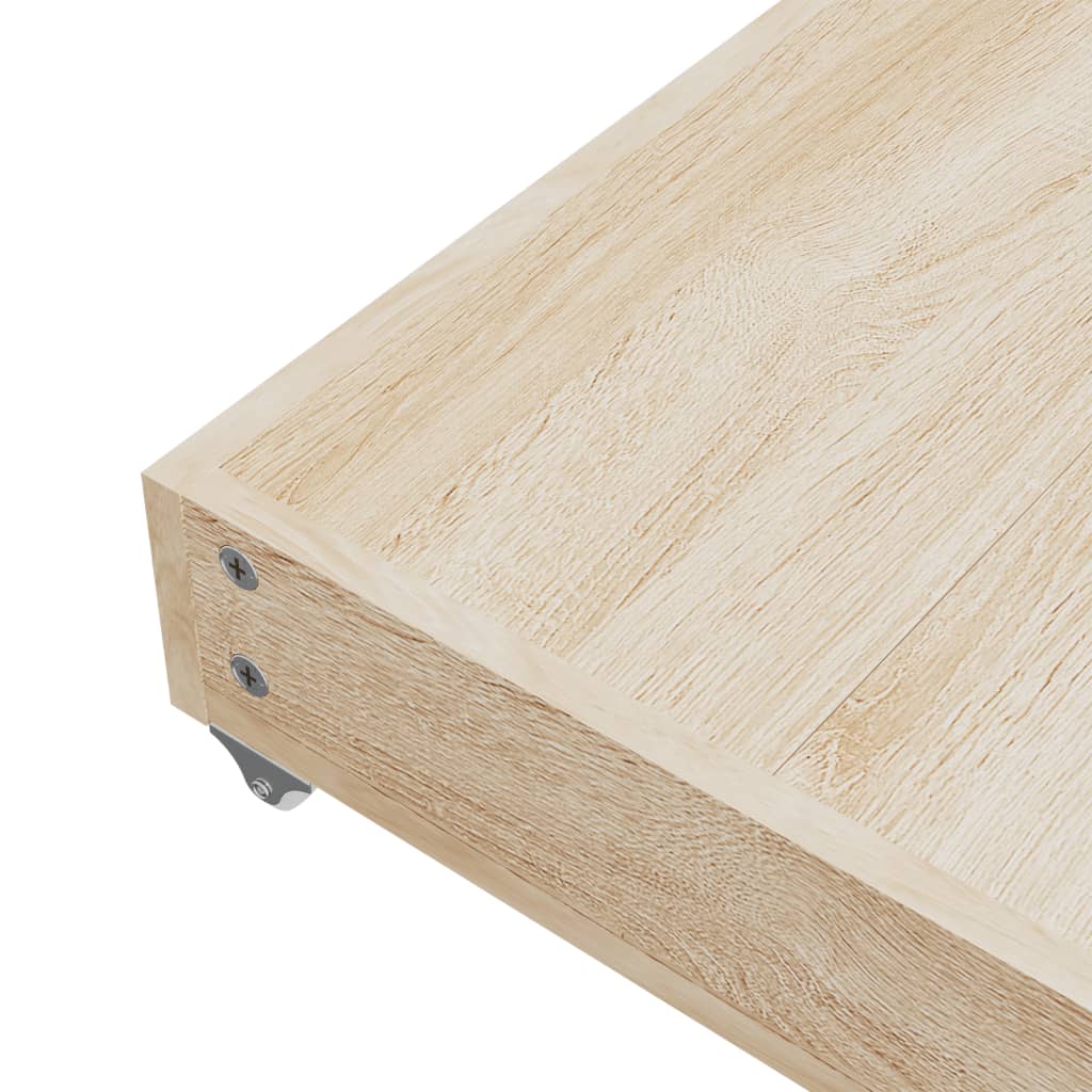 Cajones De Cama 2 Uds Madera De Ingeniería Y Tela Gris Oscuro / Vetonek_2