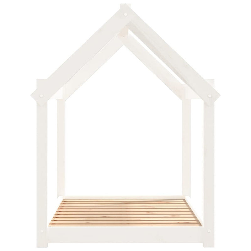 Vidaxl Cama Para Perros Madera Maciza De Pino Blanco 101x70x90 Cm_5