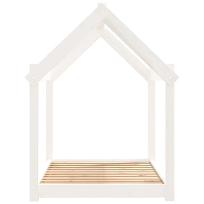 Vidaxl Cama Para Perros Madera Maciza De Pino Blanco 101x70x90 Cm_5