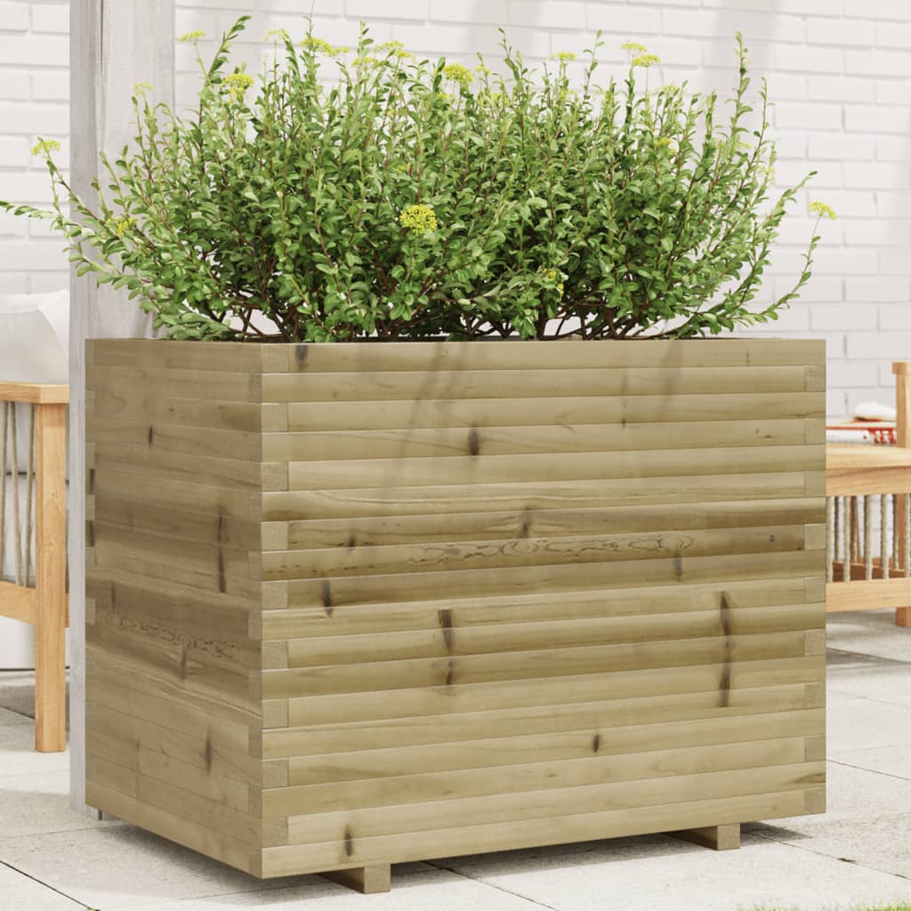 Jardinera Madera De Pino Impregnada 90x60x72,5 Cm_1