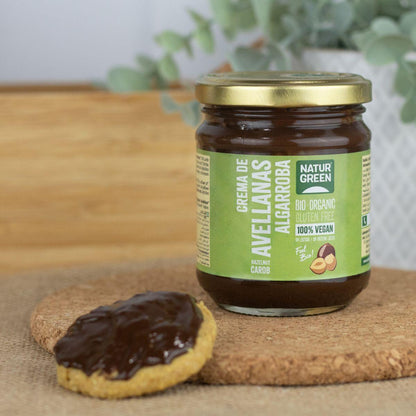 Crema de Avellanas y Algarroba Naturgreen, 200 g