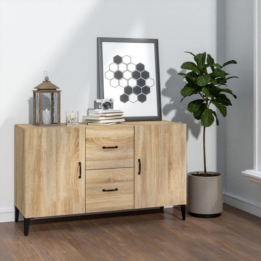 Aparador De Madera De Ingeniería Roble Sonoma 100x36x60 Cm / Vetonek_0
