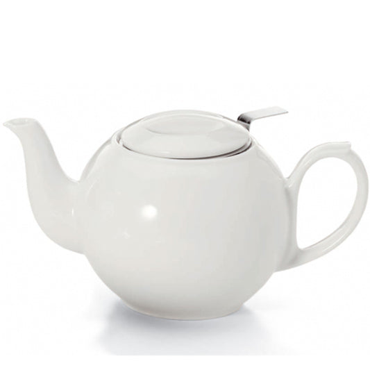 Tetera De Porcelana Blanca - 600ml_0