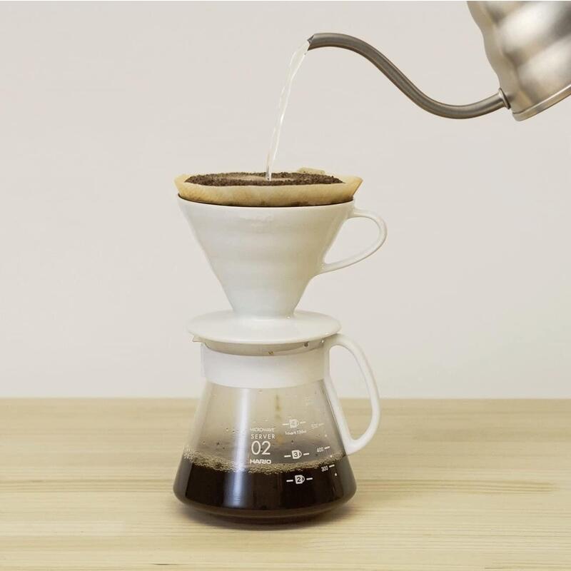 Hario V60 Dripper Porcelana & Range Server Set Xvdd-3012w_1