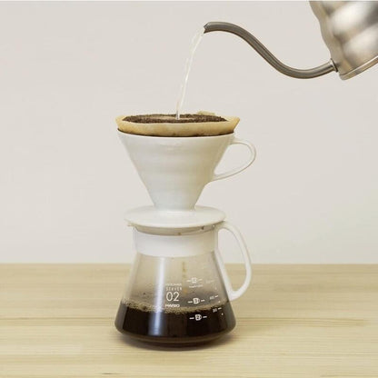 Hario V60 Dripper Porcelana & Range Server Set Xvdd-3012w_1