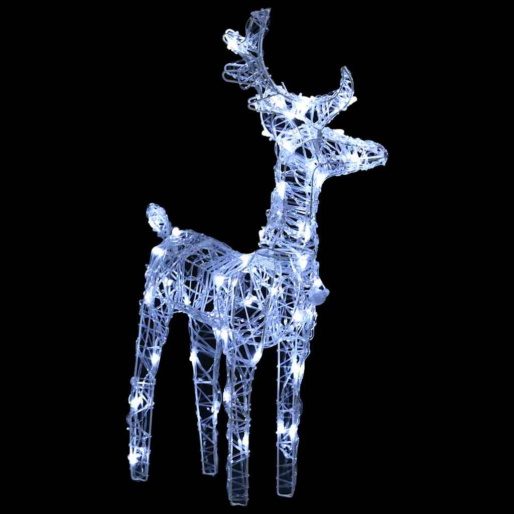 Vidaxl Decoración Navideña Renos Y Trineo Acrílico 160 Leds 130 Cm_3