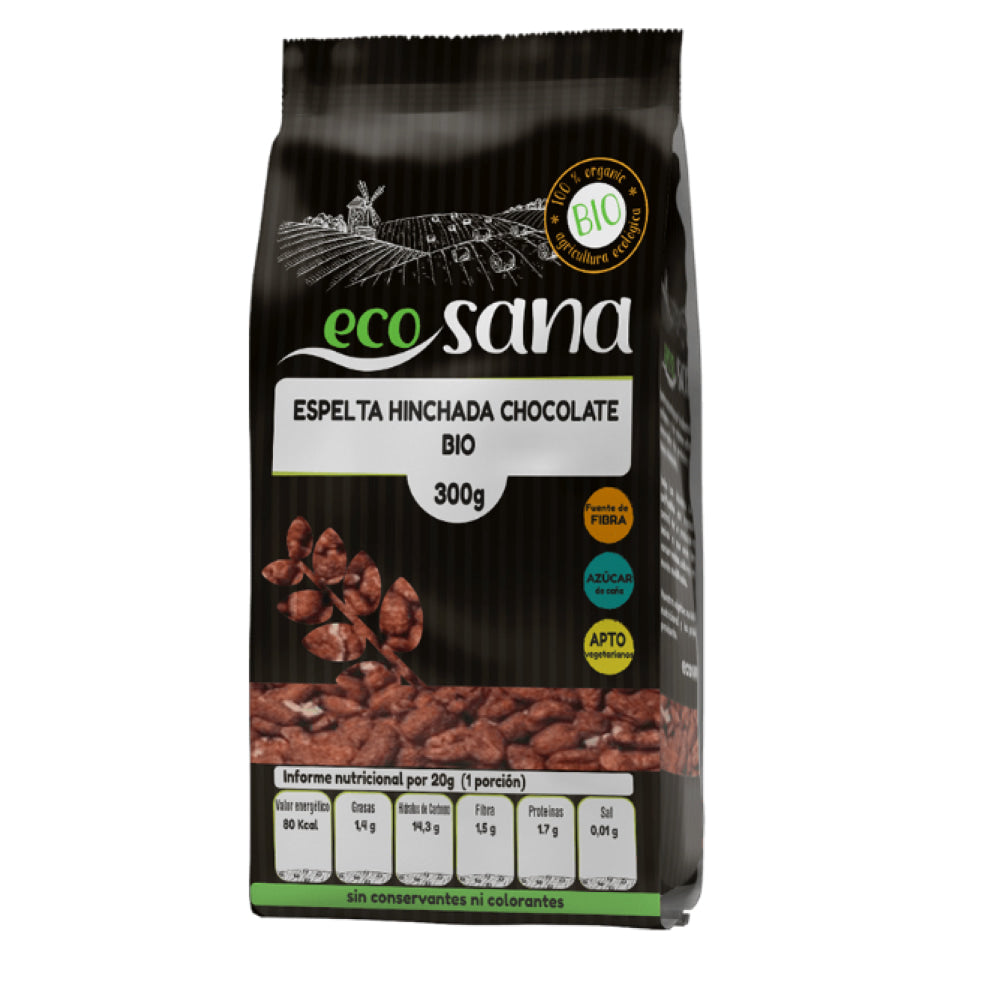 Espelta Hinchada Con Chocolate Bio 300 Gr_0