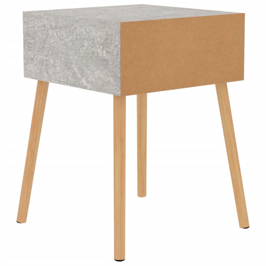 Mesitas De Noche 2 Uds Madera De Ingeniería Gris Hormigón_3