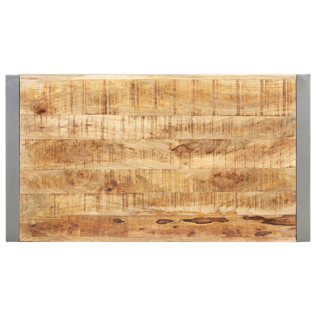 Mesa De Centro Madera De Mango Rugosa 110x60x40 Cm_1