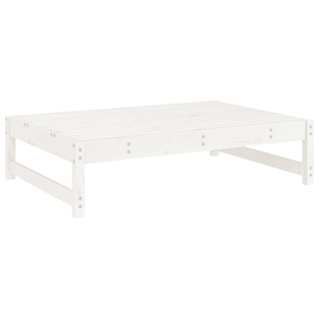 Vidaxl Juego De Sofás De Jardín 5 Piezas Madera Maciza De Pino Blanco_3