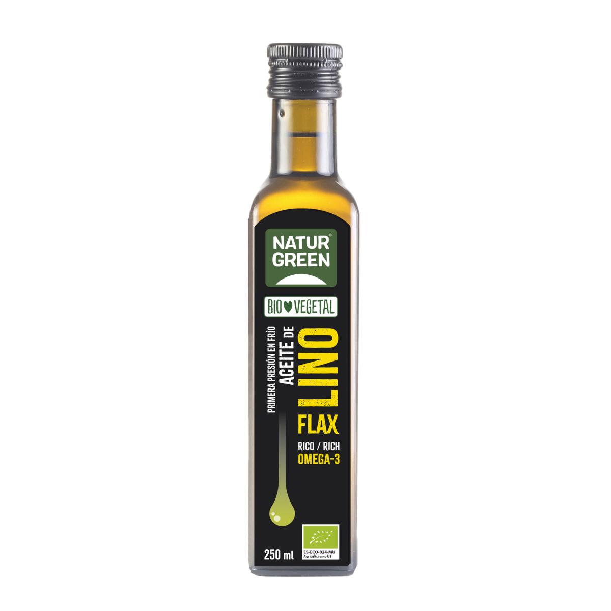 Aceite de Lino Bio NaturGreen, 250 ml
