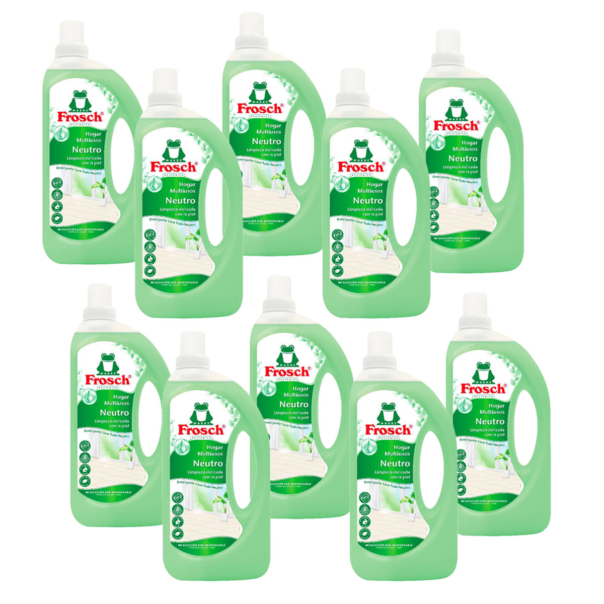 Pack 10x Multiusos hogar pH neutro Frosch 1 L