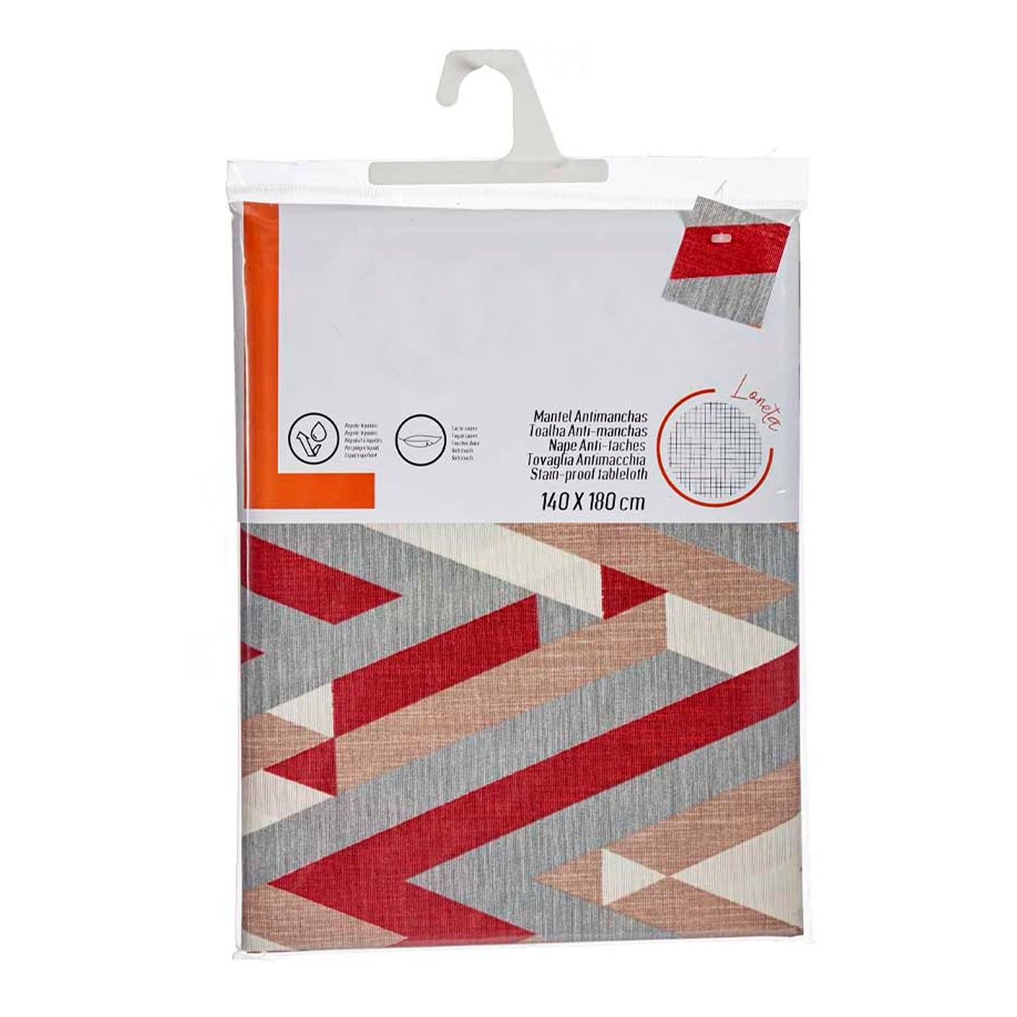 Mantel Loneta Antimanchas 140x180cm Raya Colección Kinvara