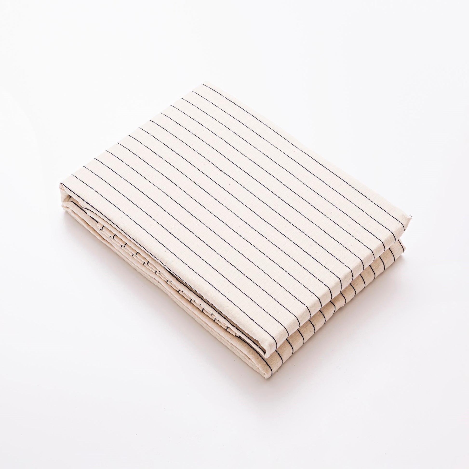 Set Cama Rayas (funda Nordica 260x240cm+ 2 Fundas Almohada 50x105cm) 100% Algodón 120gsm Ecru Rayas Cierre De Botones Haze Scalpers Home_5