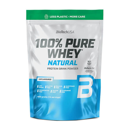 100% Pure Whey - 400g - Neutro - Proteina De Suero Whey - Biotech Usa_0