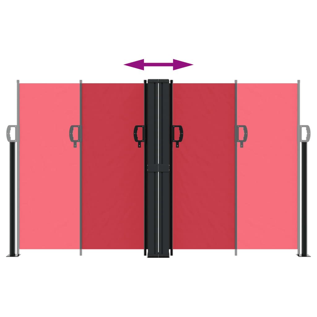 Vidaxl Toldo Lateral Retráctil Rojo 140x600 Cm_4