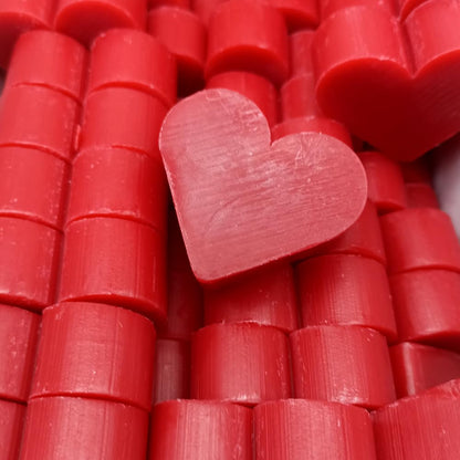 50 Jabones Aromáticos Con Forma De Corazón - Detalle Para Invitados De Eventos - Jabón Glicerina Con Aroma A Frambuesa_0