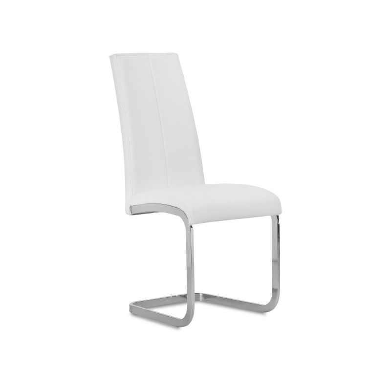 Pack 4 Sillas De Comedor Smile Símil Piel Tapizado, Blanco, 44,9 X 100 X 38_3